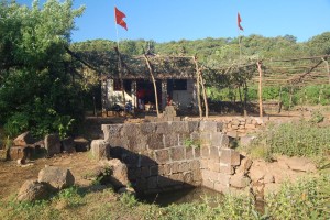 Mahipatgad mandir and water tank